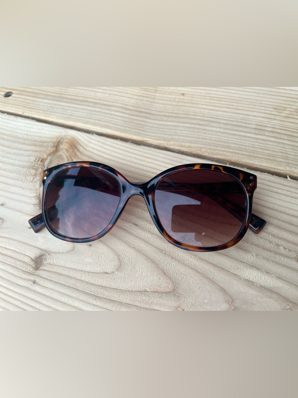 Tortoiseshell Women's Sunglasses - Brown Lenses